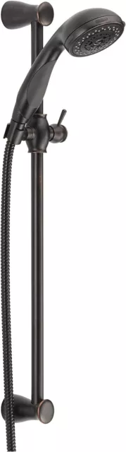 Delta Faucet 3-Spray Touch-Clean Wall-Mount Slide Bar Hand Held Shower with Hose