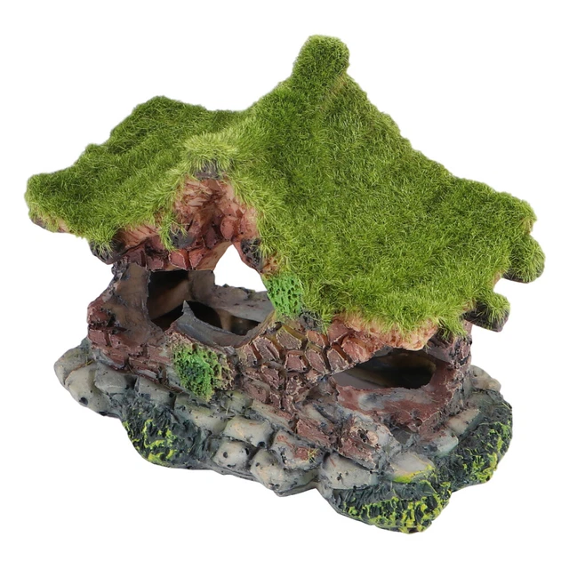 1pc Subacquea Muschio Decorazione Piccolo Acquario Cave