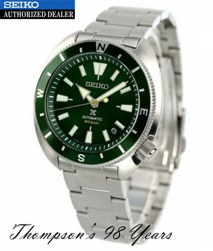 SEIKO MEN'S AUTOMATIC Prospex Turtle Green Dial Divers 200M Watch ...