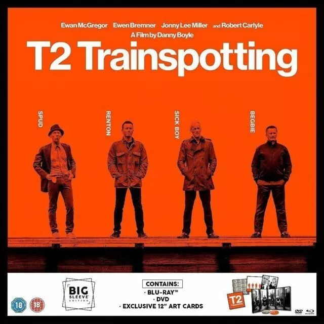 T2 Trainspotting - Big Sleeve Edition - [Blu Ray & DVD]  Exclusive 12" ART CARD