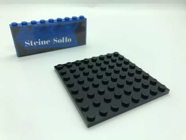 Lego (c) 1x piastra 8x8 - 41539 - nero - piastra - black