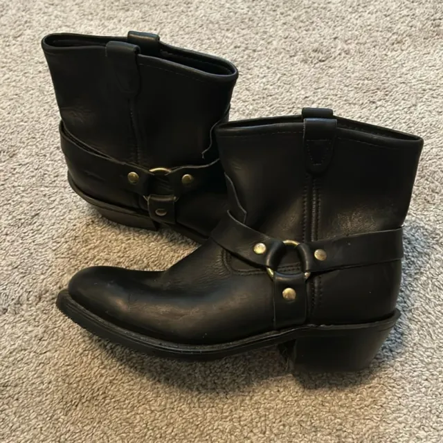 DOUBLE-H HARNESS BOOTS black leather 2D07559 Women's Western Boots Size ...