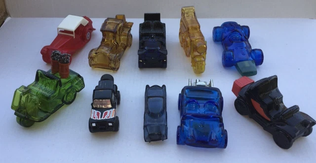 10 Avon Empty Bottles Decanters Lot #4 Golf Cart Truck Cars