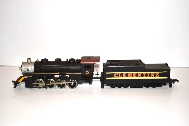 Tyco Ho Scale #5 Clementine 0-8-0 Steam Locomotive And Powered Tender