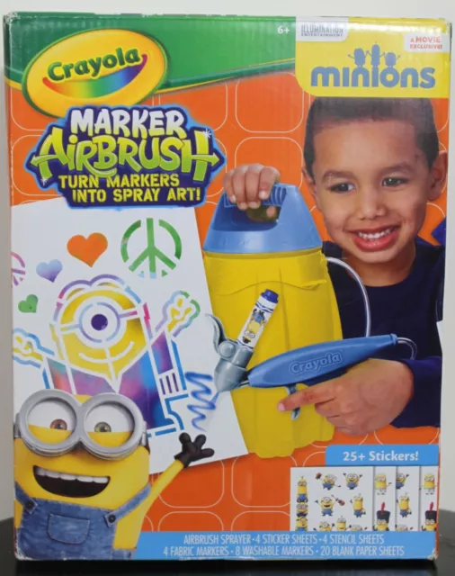 MINION MARKER AIRBRUSH Despicable Me Toy Arts Crafts Crayola Child Kids Boy Girl