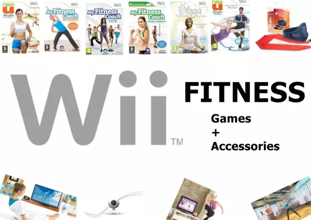 Nintendo Wii Fit / Fitness Games - HUGE RANGE inc Accessories / Fit Board etc *