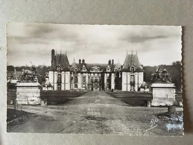 Cpa (94) Chateau De Gros Bois - La Facade Principale. Veritable Photo Au Bromure