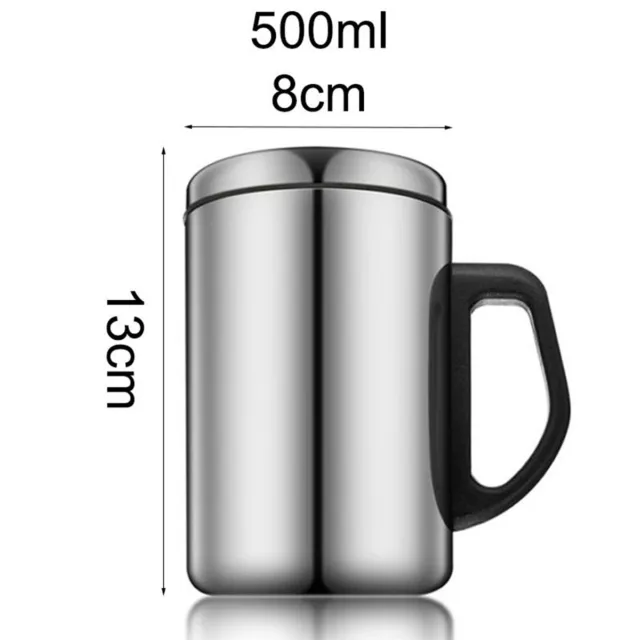Metal Camping Mug Reusable Insulated Double Walled 360ml Tea Coffee Cup