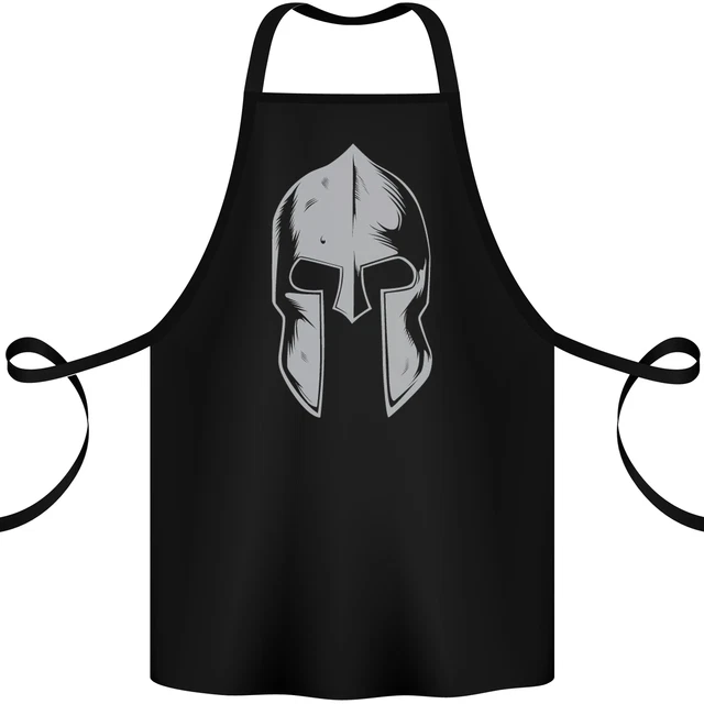 Gym Spartan Helmet Bodybuilding Fitness Cotton Apron 100% Organic