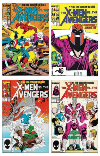 X-Men V.S The Avengers #1-#4 Komplettset, 1987, Marvel Comics