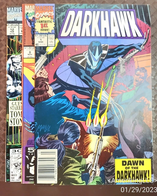 DARKHAWK # 1  #9 #12 Vintage  (1991, Vol 1, Marvel Comics)  VF/NM