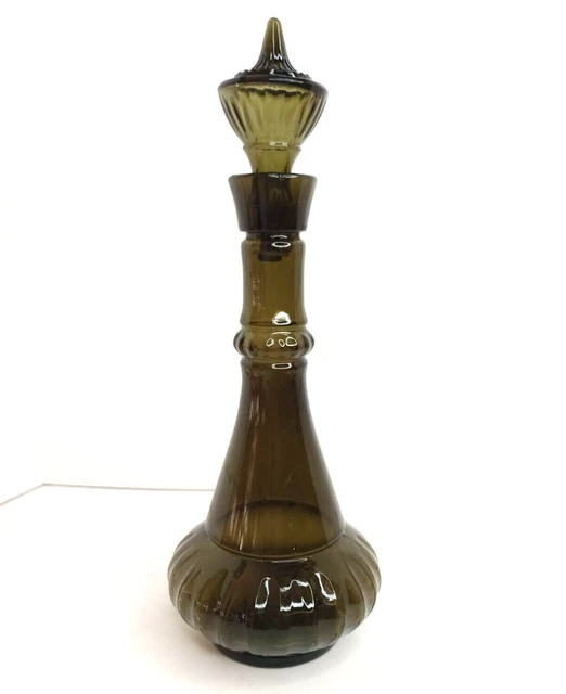 VINTAGE 1964 JIM Beam I DREAM OF JEANNIE Genie Bottle Smoke Green Glass