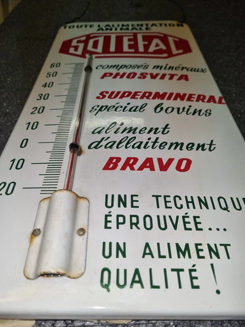 Plaque thermomètre ancienne publicitaire pin up STIHL - Collection