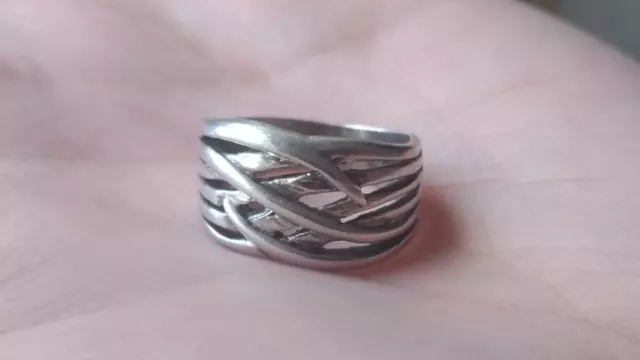 Bague femme en argent massif