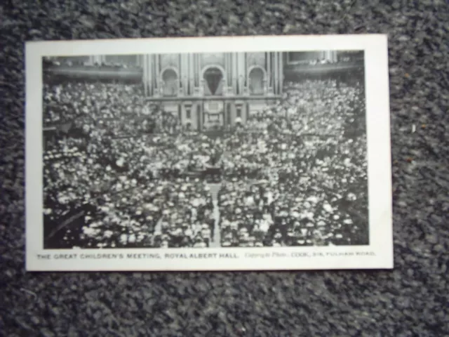 Postcard Great Children's Meeting Royal Albert Hall London