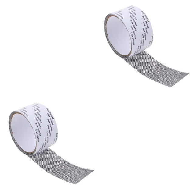 Kit de reparación de pantalla de 2 rollos para pantalla puerta ventana pantalla