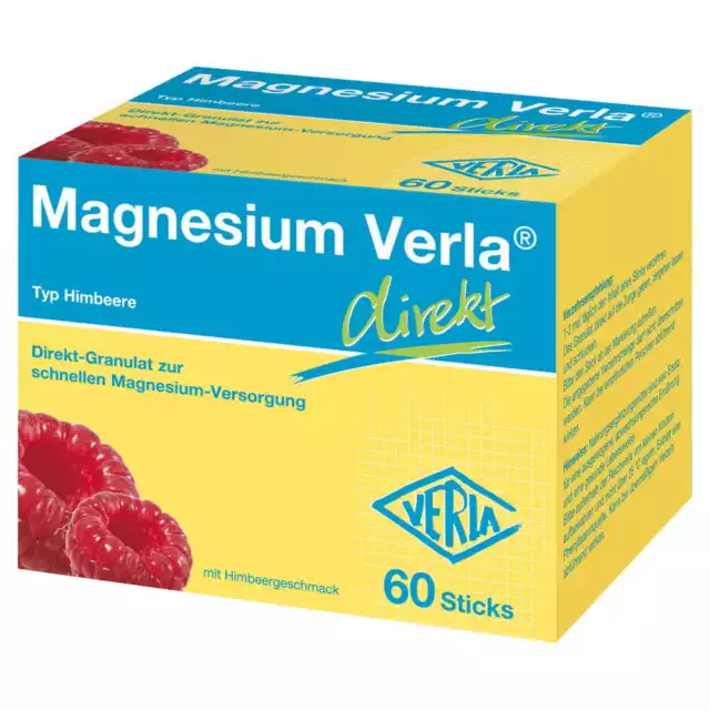 Magnesium Verla direkt Himbeere 60 St Granulat