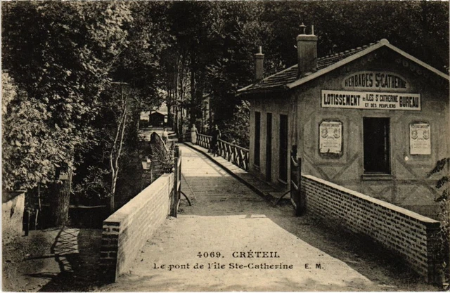 CPA AK Creteil Le Pont de l'iIe Ste-Catherine FRANCE (1282386)
