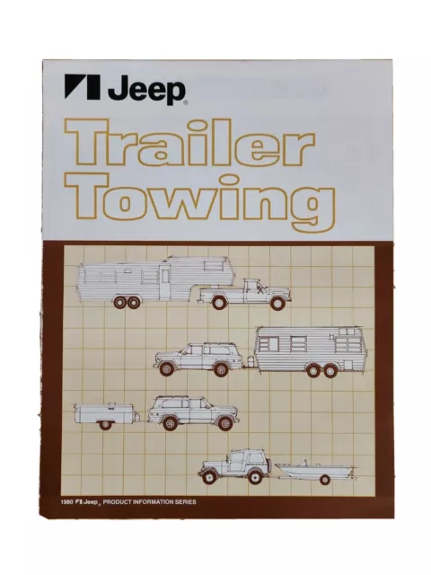 1980 Jeep Trailer Towing Product Information Series Brochure