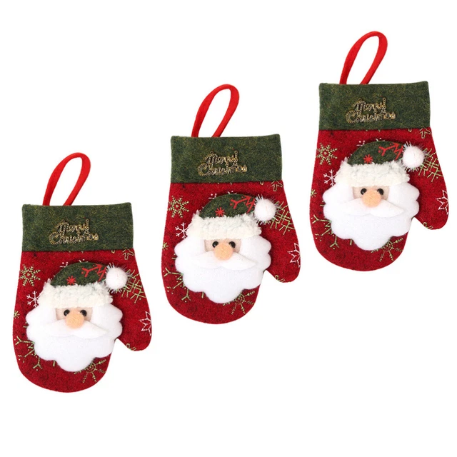3 piezas Soporte para vajilla de Navidad muñeco de nieve