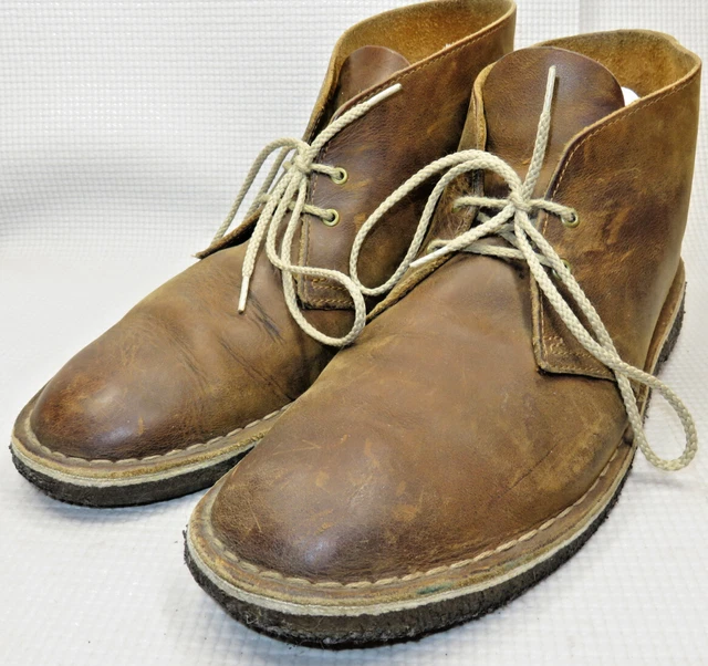 Clarks Gerrard Mens 11 Dark Brown Leather Moc Toe Chukka Lace Up Ankle Boots Clarks Men main image 4