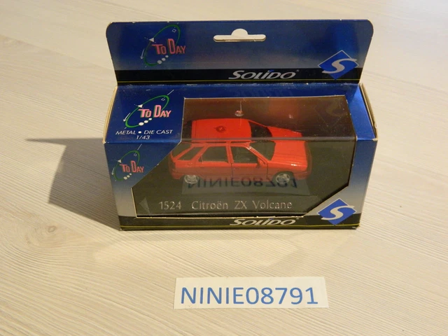 Miniature Solido Modifiée 1/43 - Citroën C4 Plateau Pompiers Avec Personnages