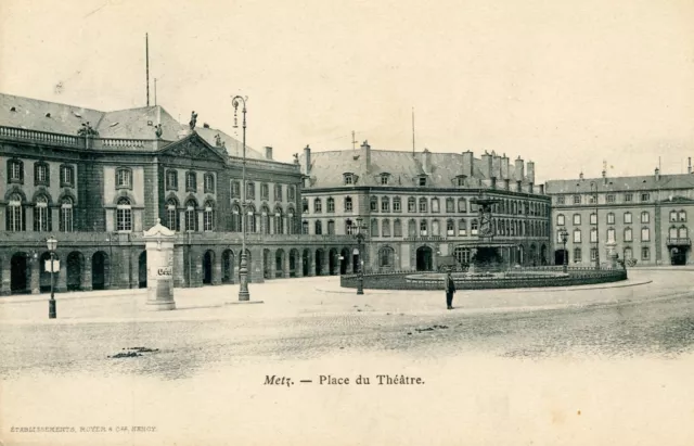 *36097 cpa Metz - Place du Théâtre