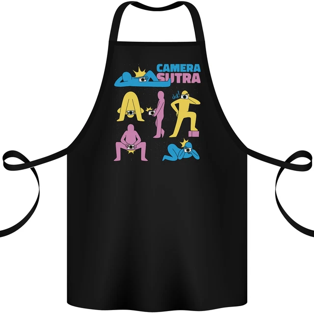 Camera Sutra Photography Photographer Funny Cotton Apron 100% Organic