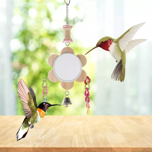 Miroir D'oiseau De Compagnie Perroquet Pour Cage Jouet Jouets Oiseaux