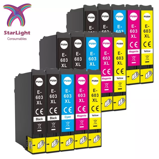 15 Ink Cartridge For Use In Epson WorkForce WF-2810 DWF WF-2830 DWF WF-2835 DWF