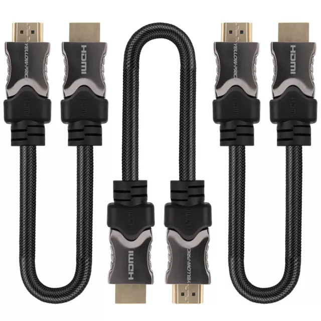 [YELLOWPRICE] Braided HDMI 2.1 Cable LOT Support 8K@120Hz, 4K@144Hz/120Hz/60Hz 2