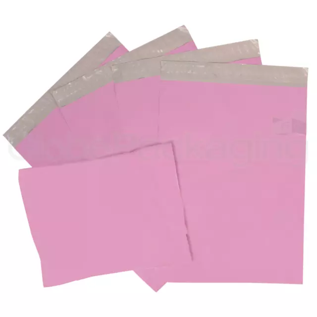 Strong Pink Postal Plastic Postage Poly Mailing Bags Mailers *All Sizes/Qty's* 2