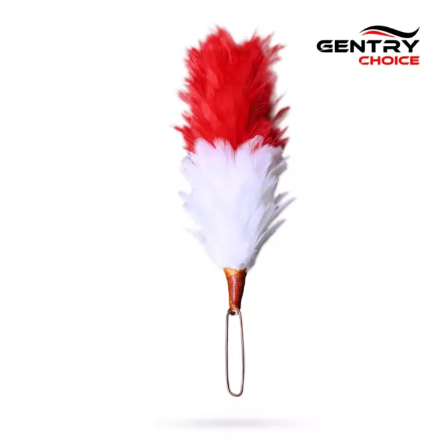Scottish Traditional Glengarry Hat Feather Hackle Red Over White Highland Outfit