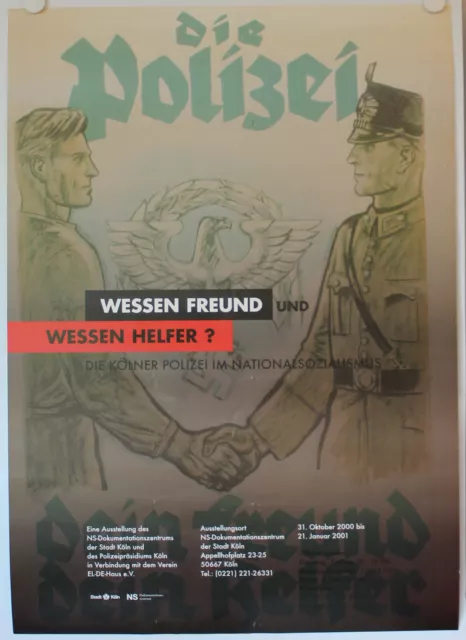 Kölner Polizei im Nationalsozialismus,  Poster, Plakat, Ausstellung 2000