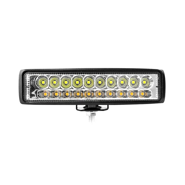 1x 6" 60 W Top Auto LED Offroad Luce Lavoro Doppio Colore Bianco & Ambra Waterp*jy