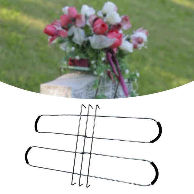 Headstone Flower Saddle Durable Graves Saddle for Cemetery Farmhouse Outdoor