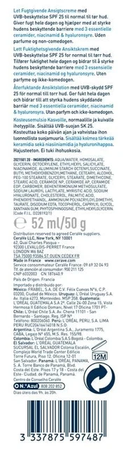 CeraVe DOUBLE AM Facial Moisturising Lotion SPF 25 52ml