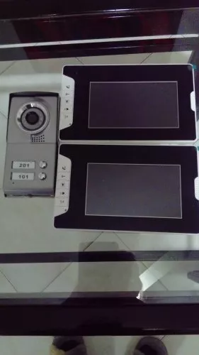 Video Sprechanlage Zwei Familienhaus Türklingel mit Kamera undTüroffner