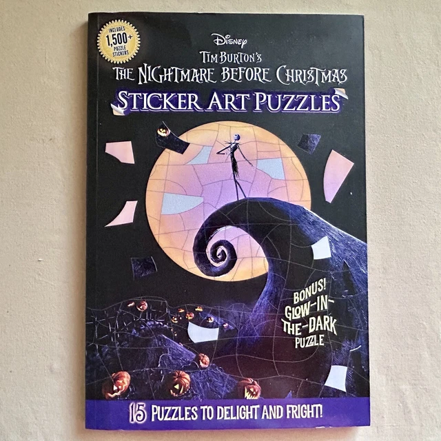 DISNEY TIM BURTONS The Nightmare Before Christmas Sticker Art Puzzles