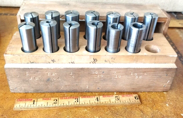 2MT #2 Morse Taper Bridgeport & others 13-Piece Spring Collet Set