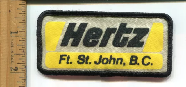 Hertz Car/Truck  Auto Rental  Hat/Jacket  Patch  Vtg. Advertising