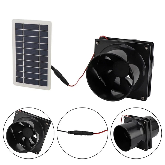 Ventilateur De Toit Solaire - Installation Facile Pour Camping-car, Bateau, Abri De Jardin | ABS Ignifuge