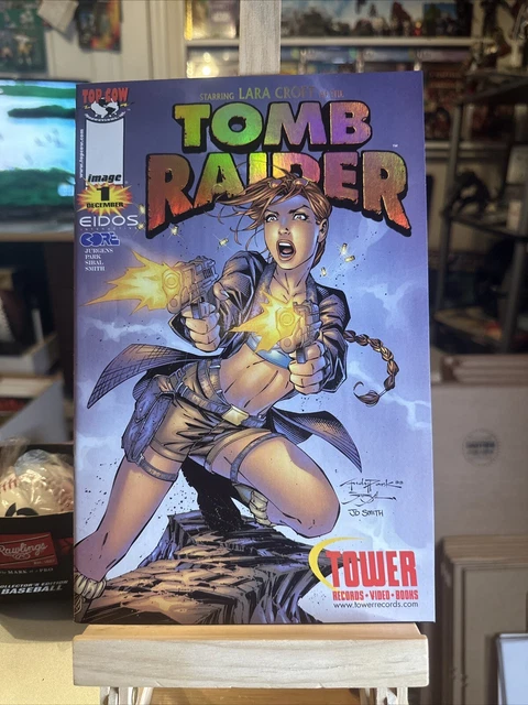 Image Comics Top Cow - Lara Croft Tomb Raider #1 - Tower Records Gold Foil  1999