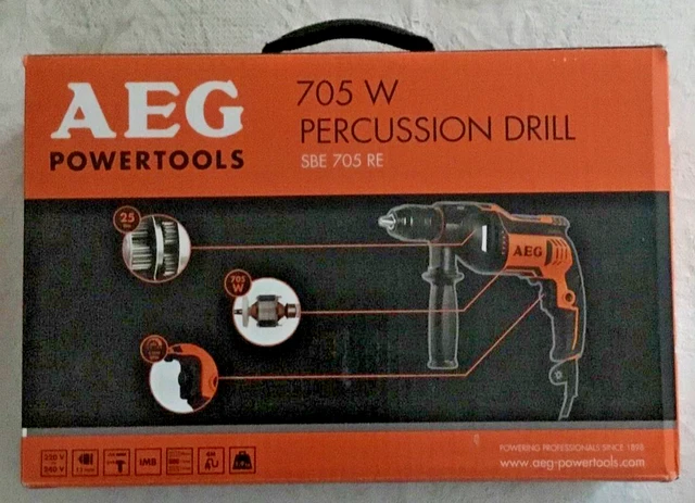 Trapano A Percussione AEG SBE 750 RE - 750W, 3000 G/min, Mandrino 13mm Autoserrante - Foto 7