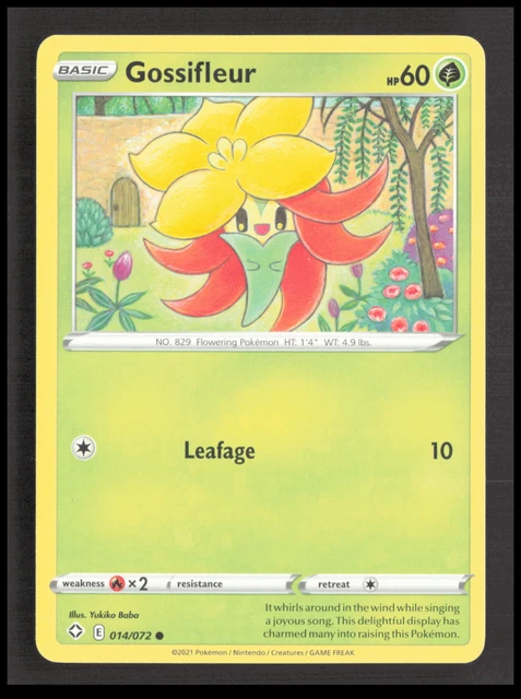 gossifleur pokemon card value POKÉMON GAME sv7 008/102 C variation to centering Gossifleur [Reverse Holo] #14 Prices