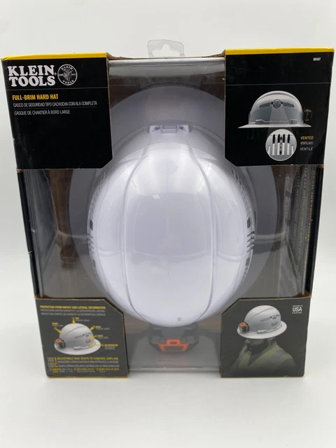 Klein Tools 60407 Full Brim Headlamp Vented Hard Hat