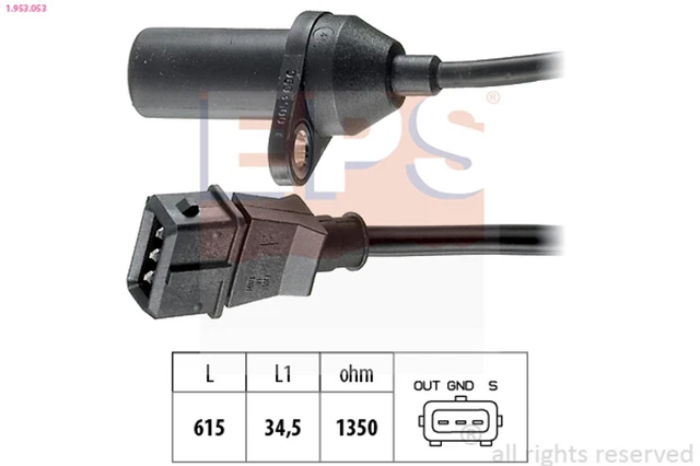 Sensore albero motore EPS trasduttore di impulsi Made in Italy - OE equivalente 1.953.053 per 1