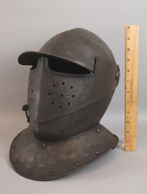 Antique Medieval Steel Helmet 19th Centh Hand Forged Armor Iron Helmet
