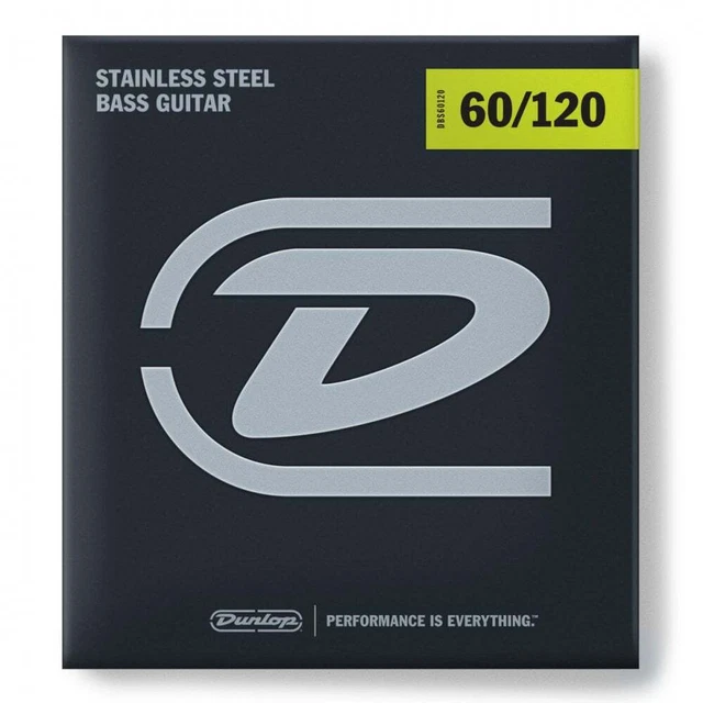 Jim Dunlop Stainless Steel 4-String 60-120 Bass Guitar Strings