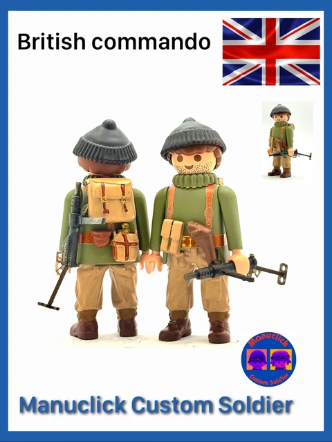 PLAYMOBIL Custom WW2 CAPELLAN CURA EJERCITO USA PARACAIDISTA GUERRA MUNDIAL - Foto 3